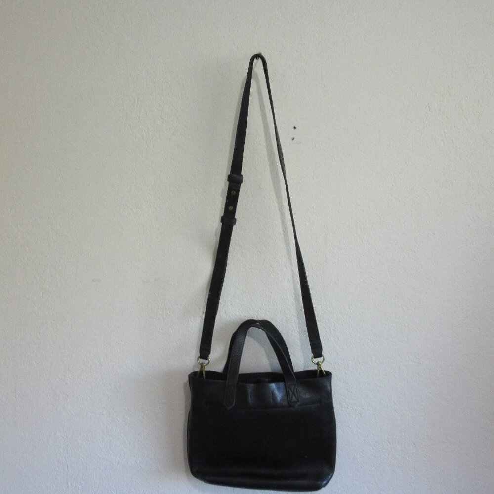 MADEWELL Black Leather Crossbody/Mini Tote Purse
